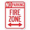 Signmission Fire Lane W/ Bidirectional Arrow Heavy-Gauge Alum Rust Proof Parking Sign, 18" x 24", A-1824-23990 A-1824-23990 - alternate 1
